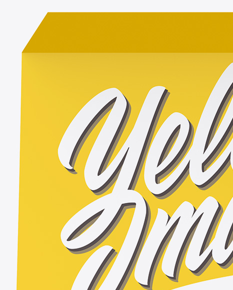 Opened Paper Box Mockup PSD #1