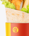 Download Chicken Wrap Mockup In Packaging Mockups On Yellow Images Object Mockups