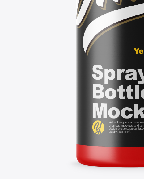 Matte Spray Bottle Mockup PSD #6