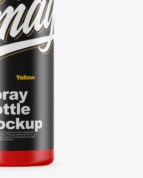 Matte Spray Bottle Mockup PSD #5