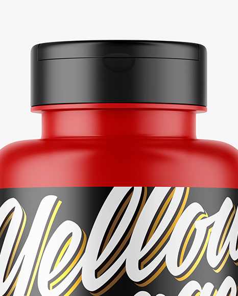 Matte Plastic Jar Mockup PSD #2