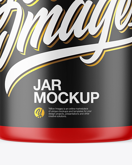 Matte Plastic Jar Mockup PSD #1