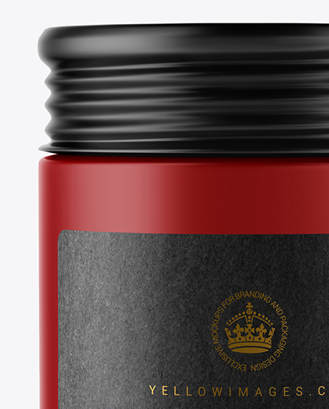 Matte Storage Jar Mockup PSD #1