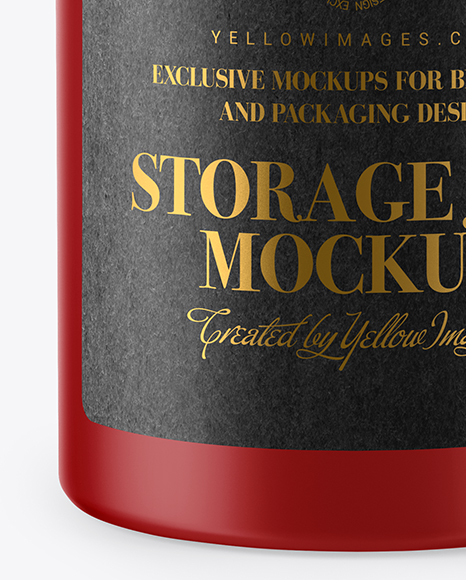 Matte Storage Jar Mockup PSD #6