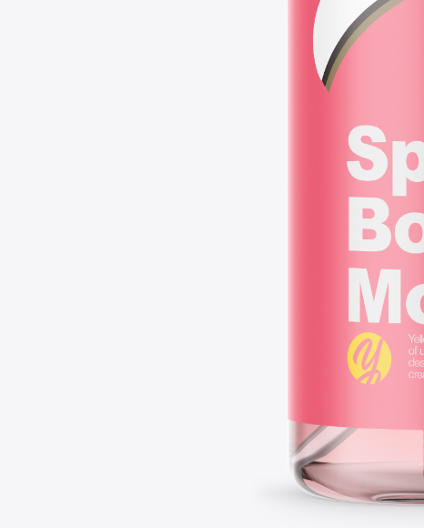 Plastic Spray Bottle Mockup PSD #6