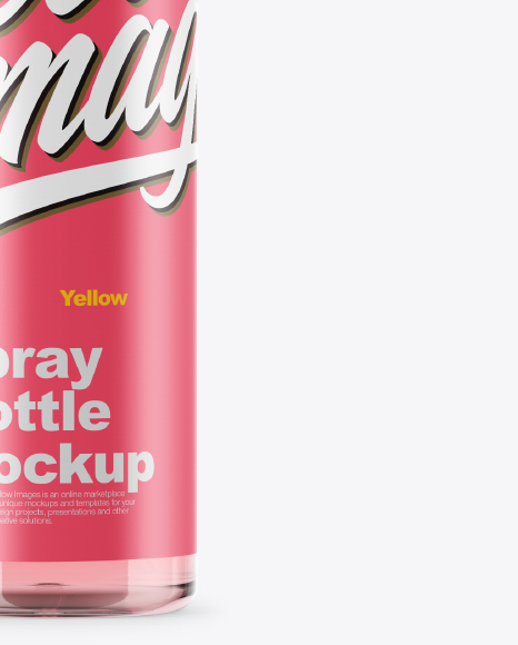 Plastic Spray Bottle Mockup PSD #5