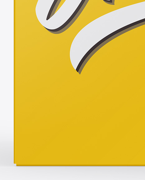 Glossy Box Mockup PSD #1