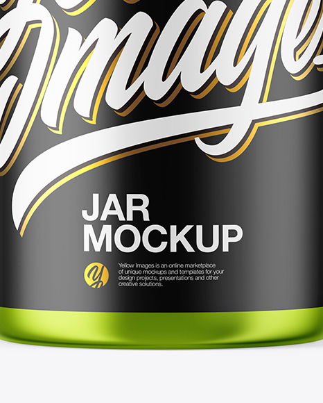 Metallic Plastic Jar Mockup PSD #1