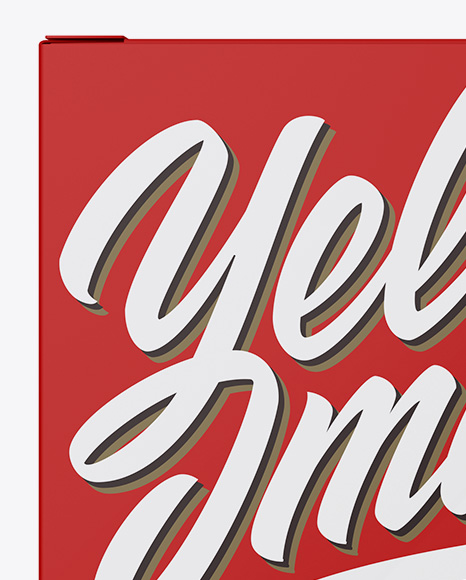 Matte Box Mockup PSD #2