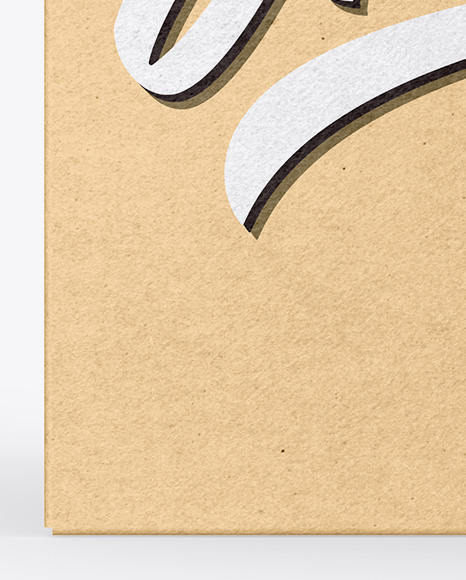 Kraft Box Mockup PSD #1
