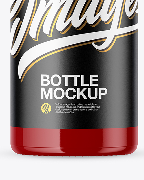 Glossy Bottle Mockup PSD #1