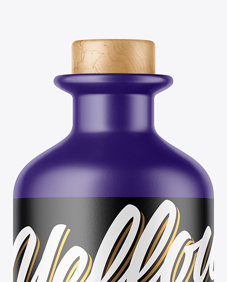 Matte Bottle Mockup PSD #2