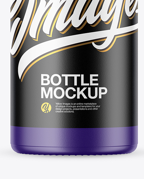 Matte Bottle Mockup PSD #1