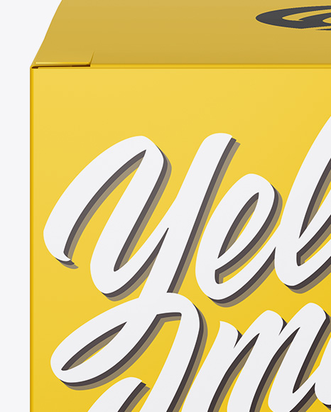 Glossy Box Mockup PSD #2