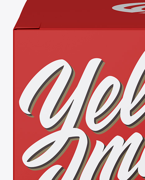 Matte Box Mockup PSD #2