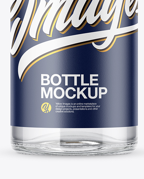 Clear Bottle Mockup PSD #1