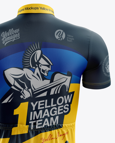 Men’s Cycling Kit mockup (Back View) PSD #3