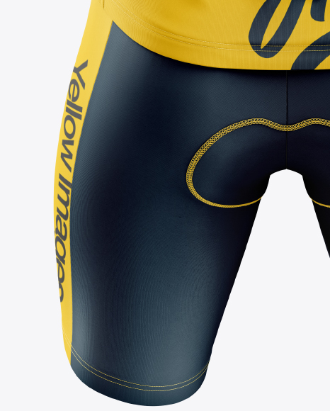 Men’s Cycling Kit mockup (Back View) PSD #4