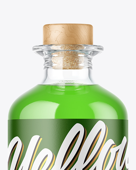 Clear Bottle Mockup PSD #2