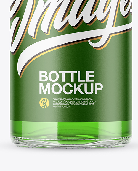 Clear Bottle Mockup PSD #1