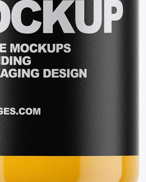Orange Juice Bottle Mockup PSD #1