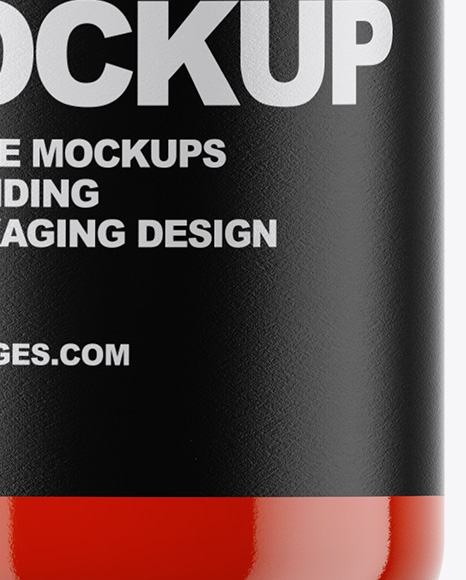 Tomato Juice Bottle Mockup PSD #1