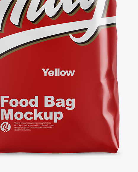 Glossy Food Bag Mockup PSD #1