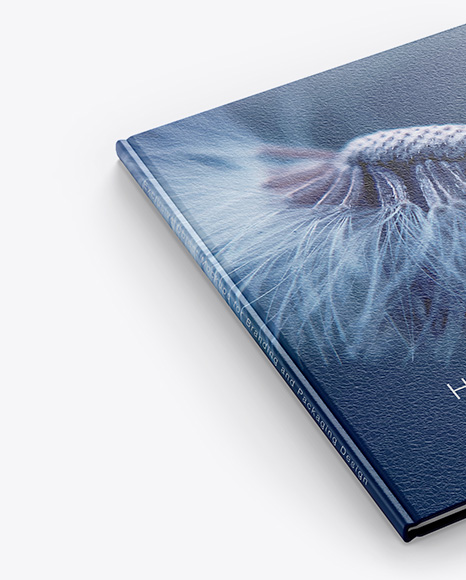 Hardcover Book w  Leather Cover Mockup PSD #1