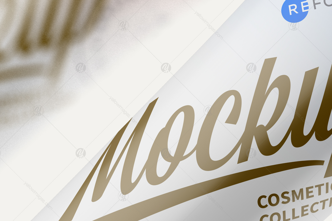 Cosmetic Plastic Tube Mockup Poster In Packaging Mockups On Yellow Images Creative Store