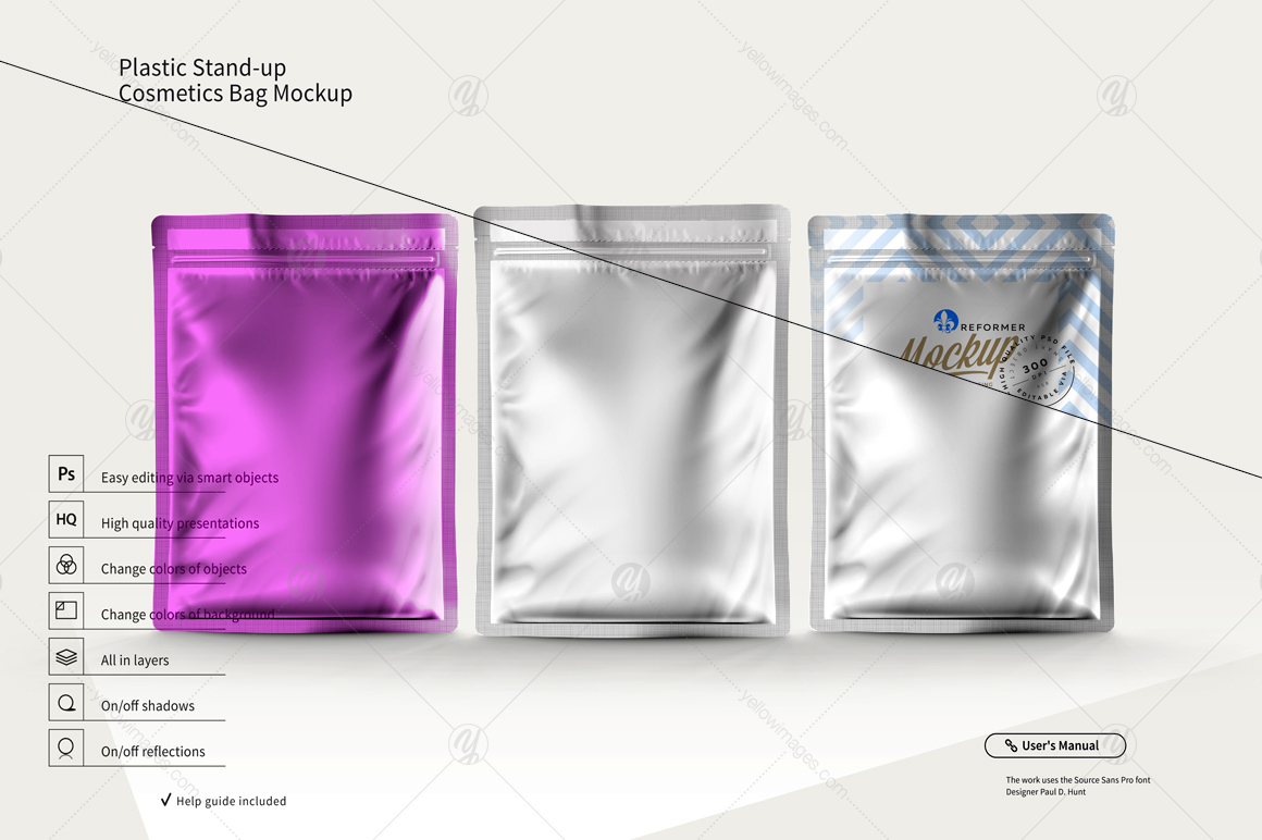 Mockup Transparent Packaging