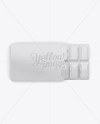 Chewing Gum in Blister Package Mockup - Top - Free Download Images High