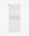 Download Paper Bag w/ a Metallic Paper Tin-Tie Mockup - Front View in Bag & Sack Mockups on Yellow Images ...