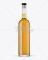 750ml Flint Glass Arizona Bottle with Whisky Mockup on Yellow Images