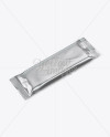 Matte Metallic Snack Bar Mockup - Halfside View (High-Angle Shot