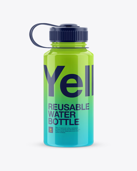 Clear Plastic Reusable Water Bottle Mockup - Free Download Images High  Quality PNG, JPG