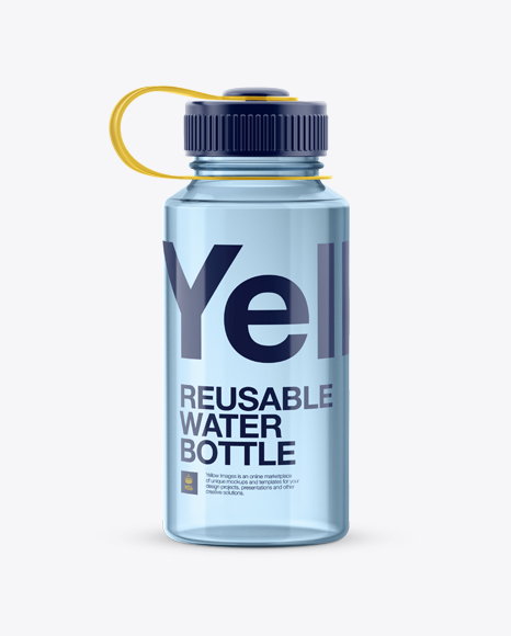 Clear Plastic Reusable Water Bottle Mockup - Free Download Images High  Quality PNG, JPG