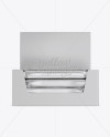 20 Matte Metallic Snack Bars Display Box Mockup - Front View - Free