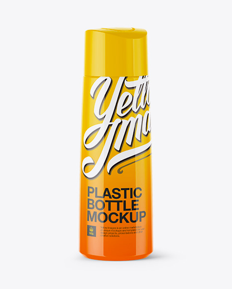 Download 300ml Plastic Bottle Mockup in Bottle Mockups on Yellow Images Object Mockups