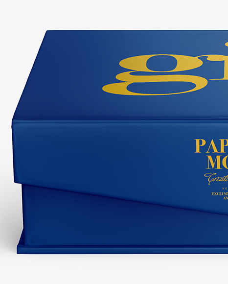 Matte Paper Box Mockup PSD #2