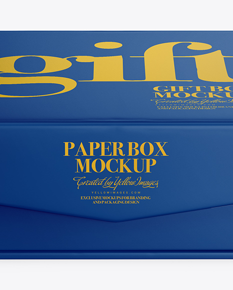 Matte Paper Box Mockup PSD #1