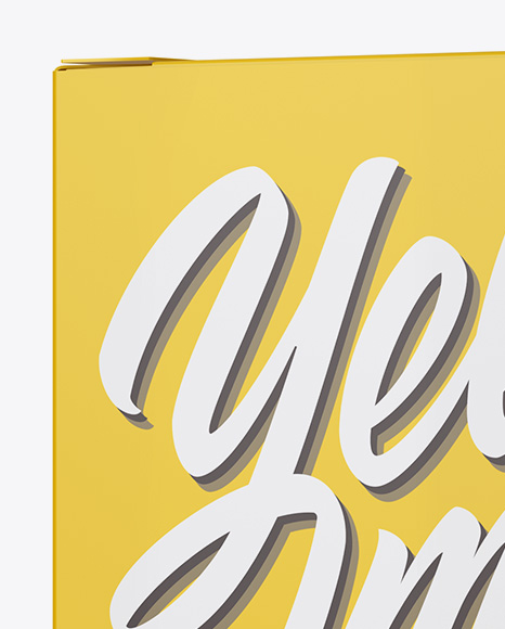 Glossy Box Mockup PSD #2