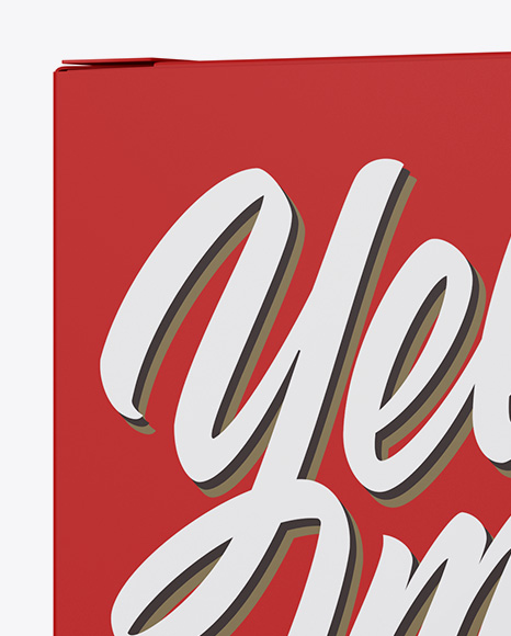 Matte Box Mockup PSD #2