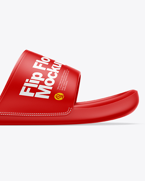 Flip Flop Mockup In Apparel Mockups On Yellow Images Object Mockups