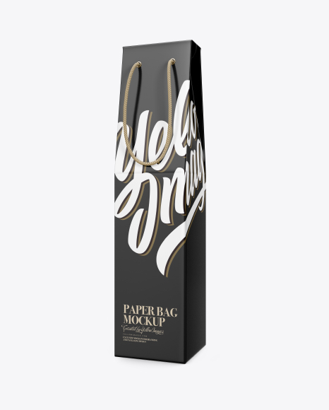 Download Wine Bag Mockup in Bag & Sack Mockups on Yellow Images ...