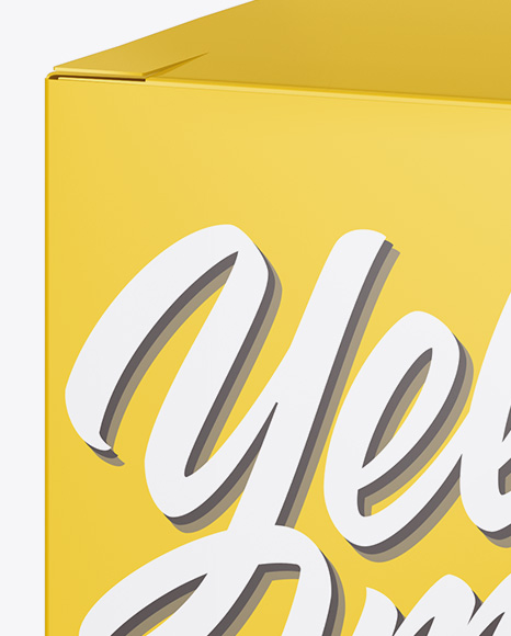 Glossy Box Mockup PSD #2