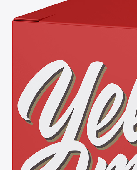 Matte Box Mockup PSD #2