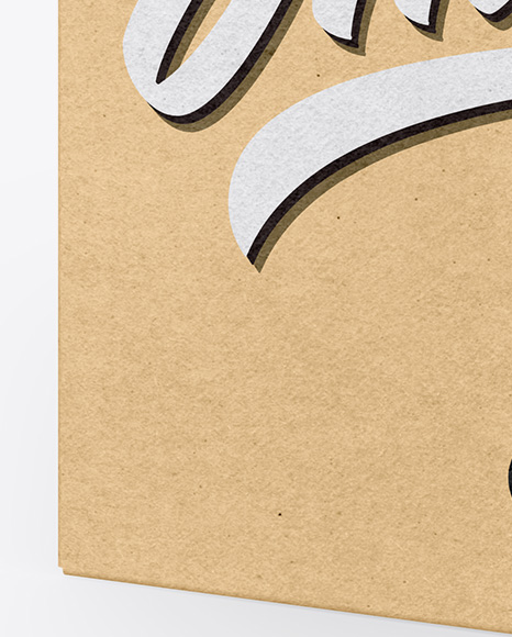 Kraft Box Mockup PSD #1
