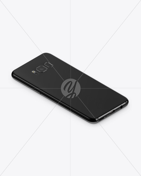 Isometric Samsung Galaxy S8 Mockup PSD #1