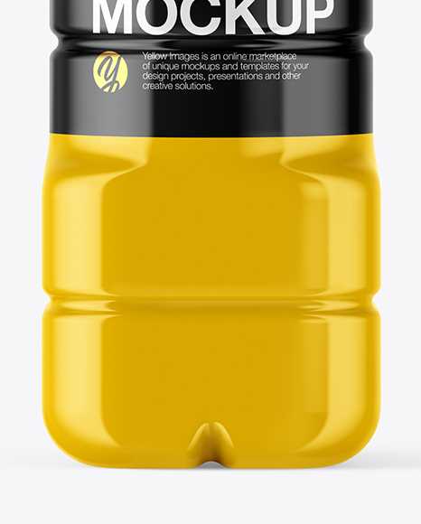 Glossy Plastic Bottle Mockup PSD #7