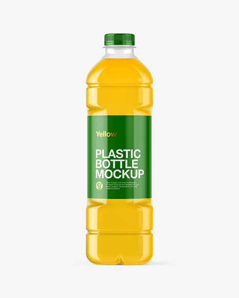 Juice Plastic Bottle Mockup PSD #2